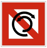 Obrázek k otázce č. 257: Tento signální znak (tabule) znamená: