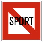 Obrázek k otázce č. 263: Tento signální znak (tabule) znamená: