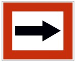 Obrázek k otázce č. 271: Tento signální znak (tabule) znamená: