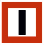 Obrázek k otázce č. 281: Tento signální znak (tabule) znamená: